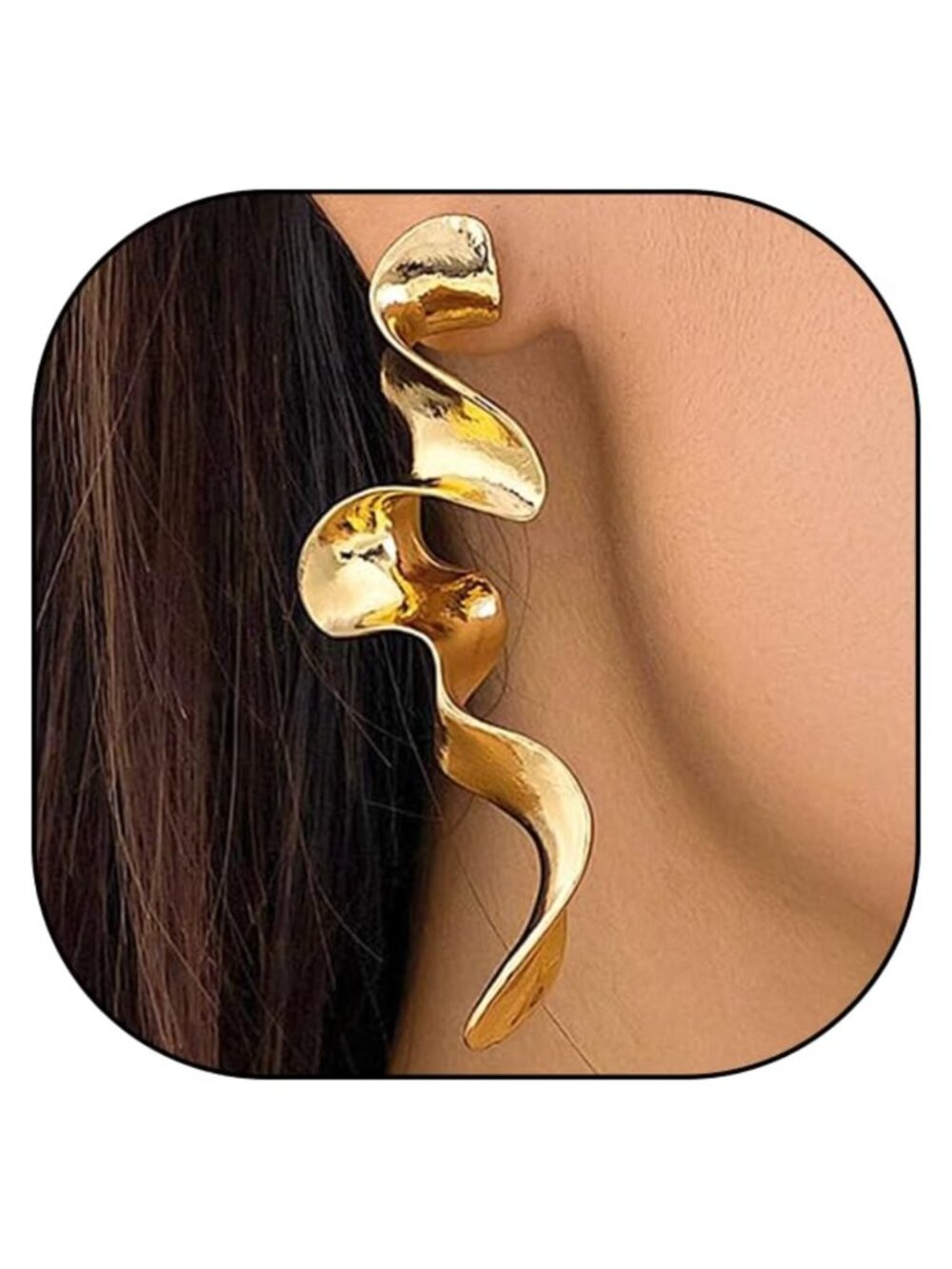 Gold Irregular Geometric Drop Dangle Earrings